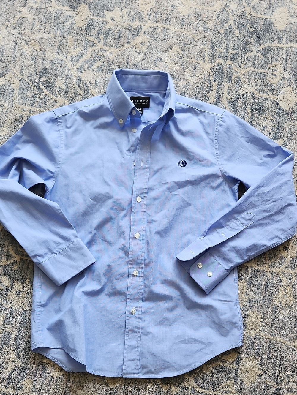 Ralph Lauren Blue Oxford Button-Down Dress Shirt
